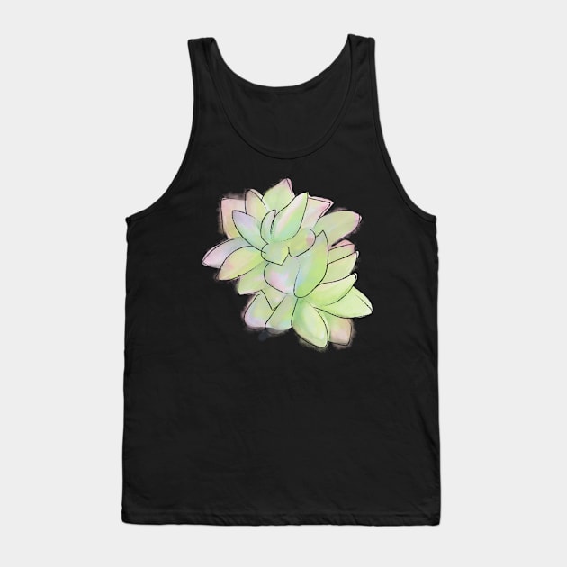 Water Color Cacti Tank Top by Feminist Foodie